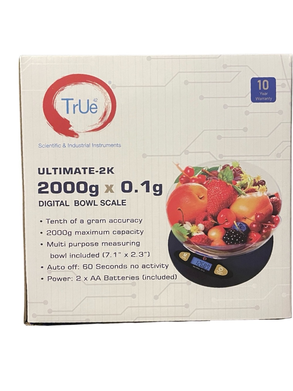 TruWeigh Ultimate-2K Digital Bowl Scale 2000g x 0.1g | New in Box